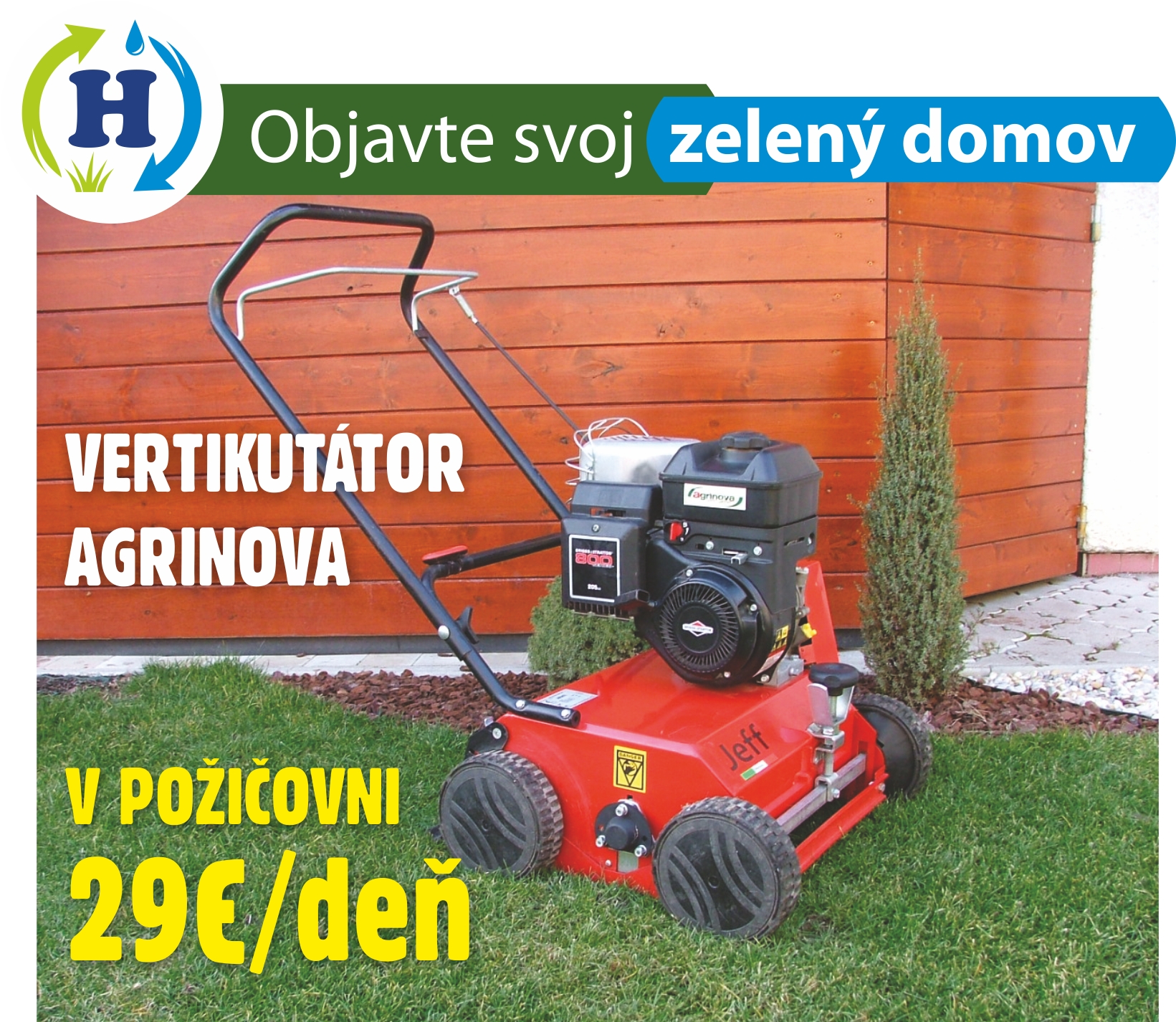 poziciavanie vertikutatora levice